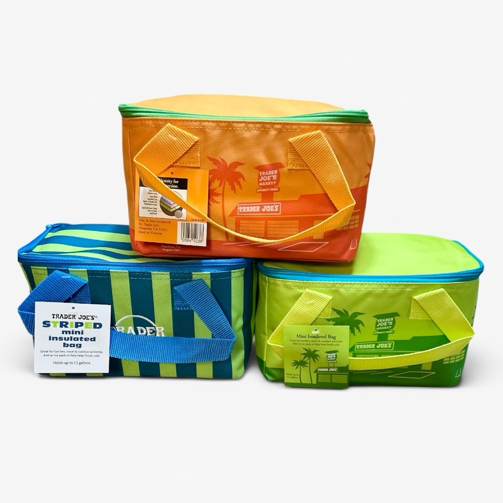 Trader Joe’s set of 3 mini insulated tote bags